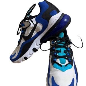Nike Air Max 270 React Hyper Blue Youth Size 6Y Multi-Color